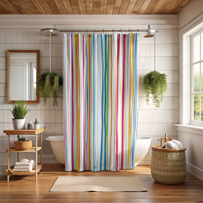 Spectrum Tie - Premium Shower Curtain 78