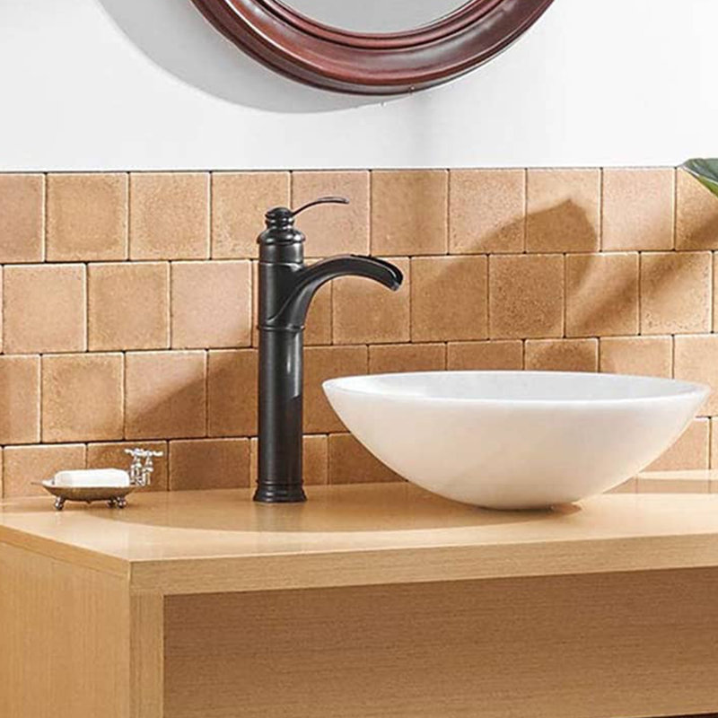 Single-handle Bathroom Faucet with Drain Assembly, Oil Rubbed Bronze