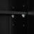 Alice Bedroom Wardrobe 69.63" Tall, Black. 6 Doors, 1 Open Shelf, Drawer. For A Stylish And Practical Cabinet Black Tall Bedroom. Material. Modern Functional-121507199
