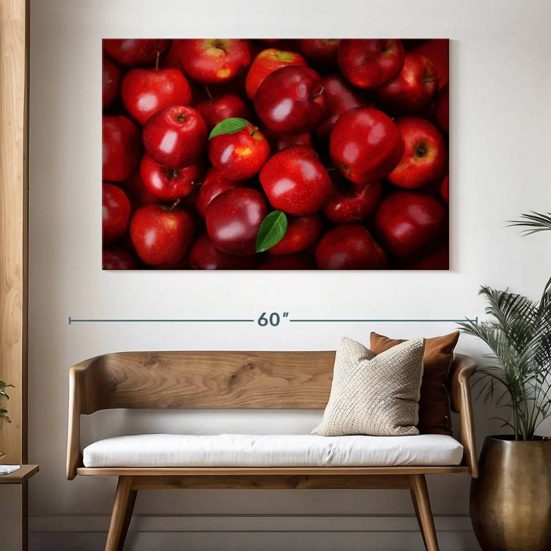 Yarlin Fresh Red Apples, 34" H x 51" W
