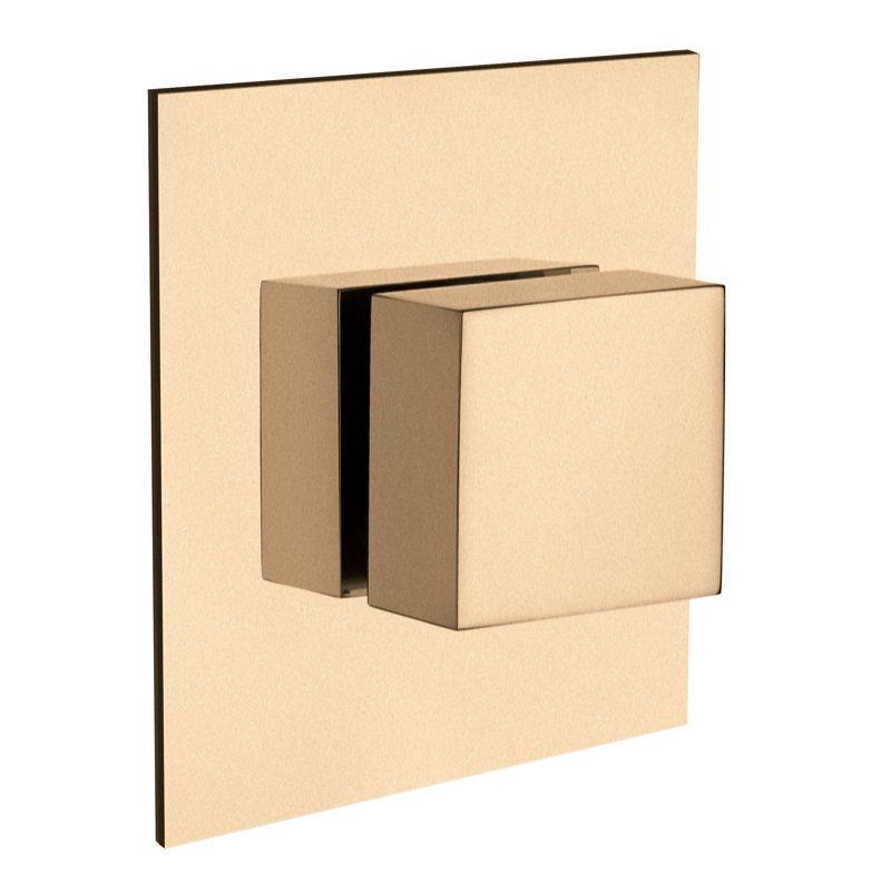 Corsini 4-Port, 3-Way Diverter Trim Kit, Valve Required, Brushed Gold
