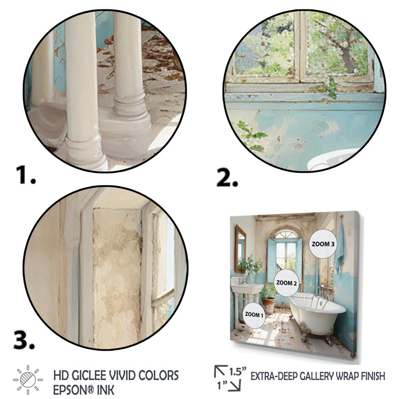 «Farmhouse Bathroom Charm I - Laundry Large», art mural, Cadre flottant noir, H 24 po x l 24 po x P 1 po