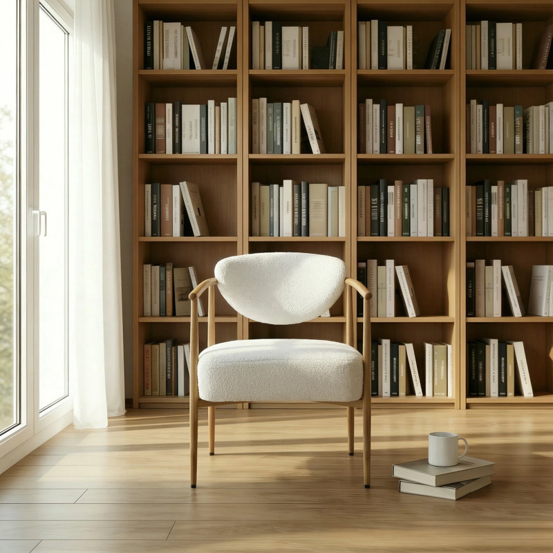 Chaise d'appoint moderne avec structure en fer, chaise de salon douce et confortable pour la chambre à coucher et la salle à manger