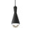 Luminaire suspendu conique à 1 lumière Breeona avec détails en métal