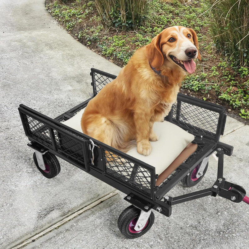 43.99cm H x 36.88cm W Utility Cart with Wheels