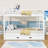 Queen Over Queen Wood Bunk Bed With Trundle-739143968