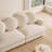 Comfy Chenille Loveseat Sofa with Modular Flexibility and Lumbar Support
