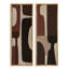 Ensemble de 2 reproductions d'art murales encadrées sur toile de formes Mid-Century géométriques dans des tons chauds de terre 60 po x 20 po x 2 pièces, 60 po x 30 po x 2 pièces-1718894653-1718629223