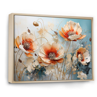 Peach Poppies Farmhouse Country Charm