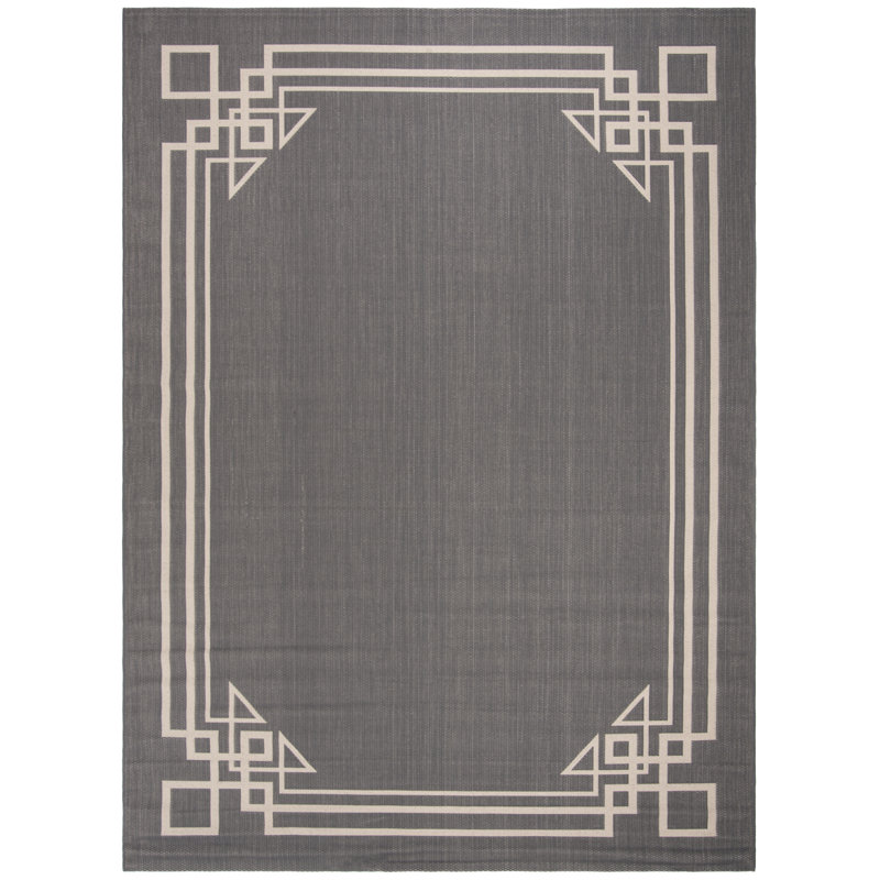 Courtyard Performance Geometric Indoor/Outdoor Area Rug, Rectangle 5'3" x 7'7"
