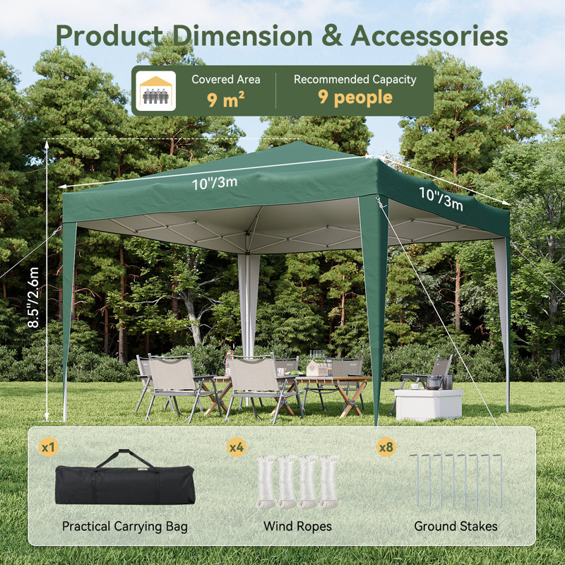 4 Person Tent, Green