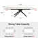 Charlana 70.86" to 102.36" Extendable Rectangular Sintered Stone Dining Table For 8-10