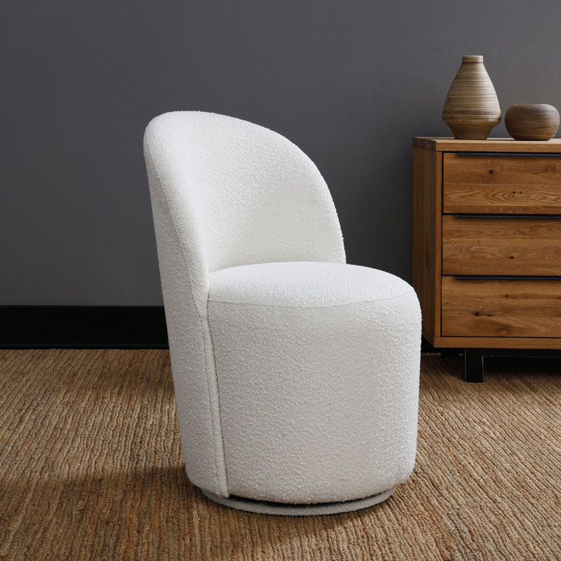 Chaise d'appoint Beige Boucle (ensemble de 2)