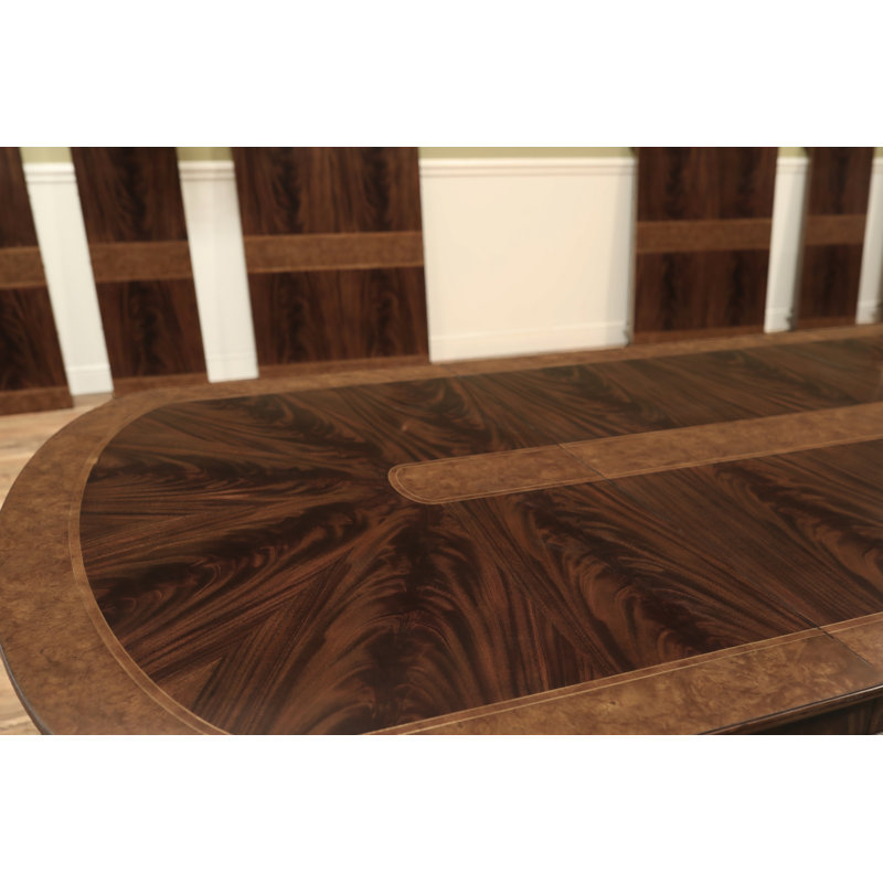 Oval Mahogany Wood Dining Table