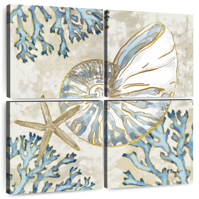 Aletra Playa Shells IV, 18" H x 18" W