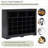 Shoe Cabinet with 24 Cubbies, Contemporary Curved Base, Versatile Hallway/Bedroom Storage, Black | Particle Board | Hallway