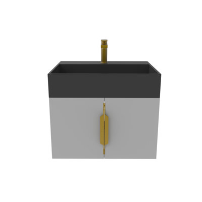 Ensemble de meuble-lavabo simple 24 po avec surface solide Amazon