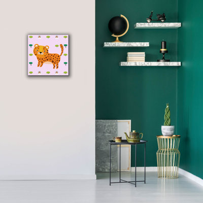 «Cute Leopard», art mural sur toile