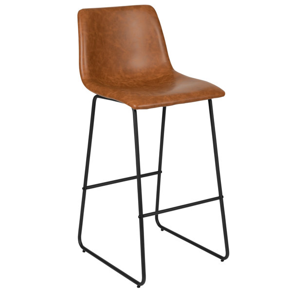 Mercury Row® Luca Commercial Grade LeatherSoft Dining Stools & Reviews ...