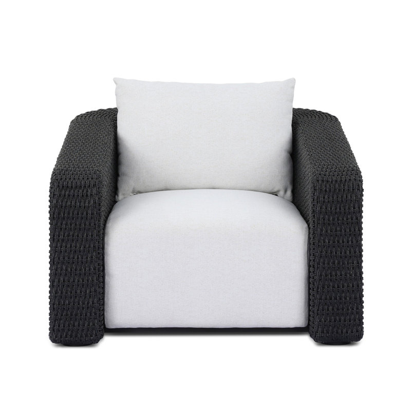 Westby Outdoor Chair-Faux Black Hyacinth, Faux Black Hyacinth, Alessi Linen