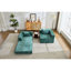 Canapé-lit convertible au sol avec structure de forme fixe, tissu chenille, idéal pour le salon et la chambre à coucher-634830449-634830455