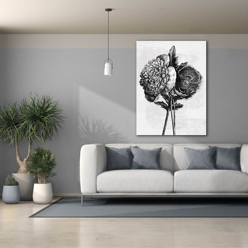 Art mural en toile Spa Botanical 3 Bw C 'par Katie pertiet, 40 po x 54 po