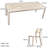 Montavius Walnut Rectangular Dining Table Set-127383498