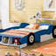 Full Size Race Car-Shaped Platform Bed-55955340