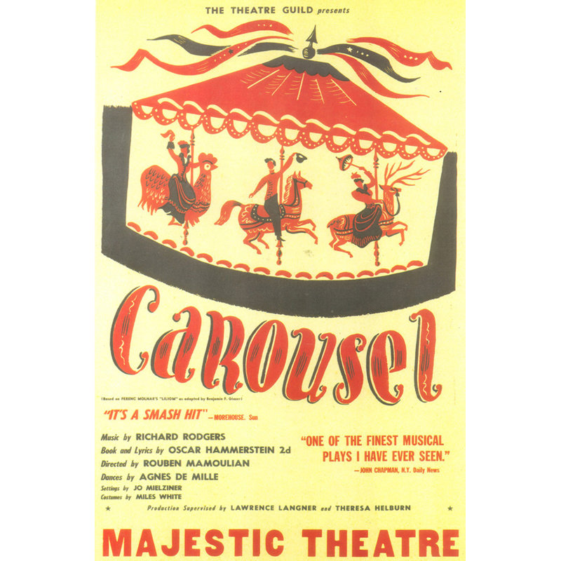 Carrousel (Broadway), H 24 po x l 16 po