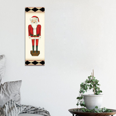 Jolly Santa by Jennifer Goldberger - Wrapped Canvas Gallery-Wrapped Canvas Giclée