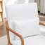Fauteuil avec revêtement en bois et cuir-395610200