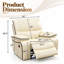 Fauteuil inclinable électrique de qualité supérieure en similicuir