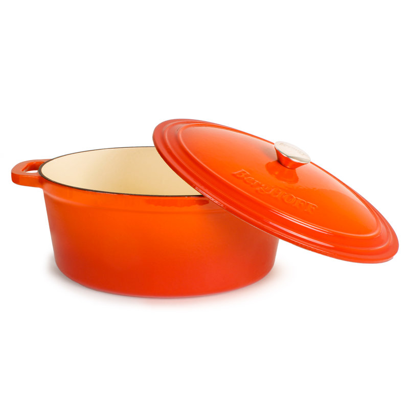 BergHOFF Neo 5-Piece Orange Cast Iron Cookware Set