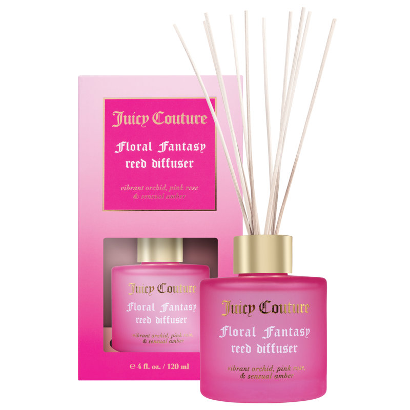 Diffuseur de roseaux Juuche Couture Hunny Bee, Rose foncé, Plante/Floral