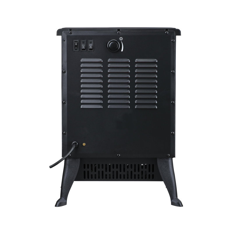 London Boutique 36 cm W Black Electric Fireplace