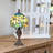 Crary 12"H Yellow Sunflower Stained Glass Accent Lamp