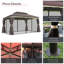 Villarreal 4m x 3m Aluminium Patio Gazebo