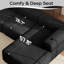 3 Seater Velvet Sofa & Chaise-1783326282