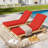Outdoor 4'' Chaise Lounge Cushions Lounge Chair Cushions 26" W X 80" L-423027266-408104540-408150297