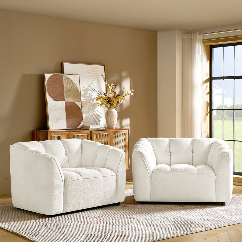 Fauteuil Hulda, Ivoire ivoire