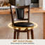 Tabouret de comptoir pivotant en similicuir de 26 po de hauteur Edwin (ensemble de 4)