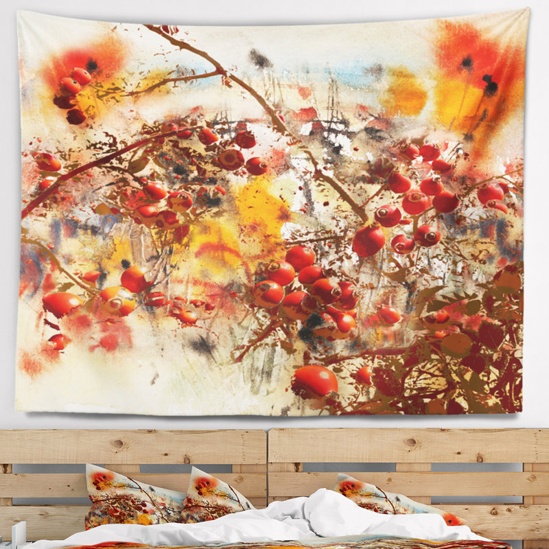 Tapisserie florale Brier Rose, H 50 po x l 60 po