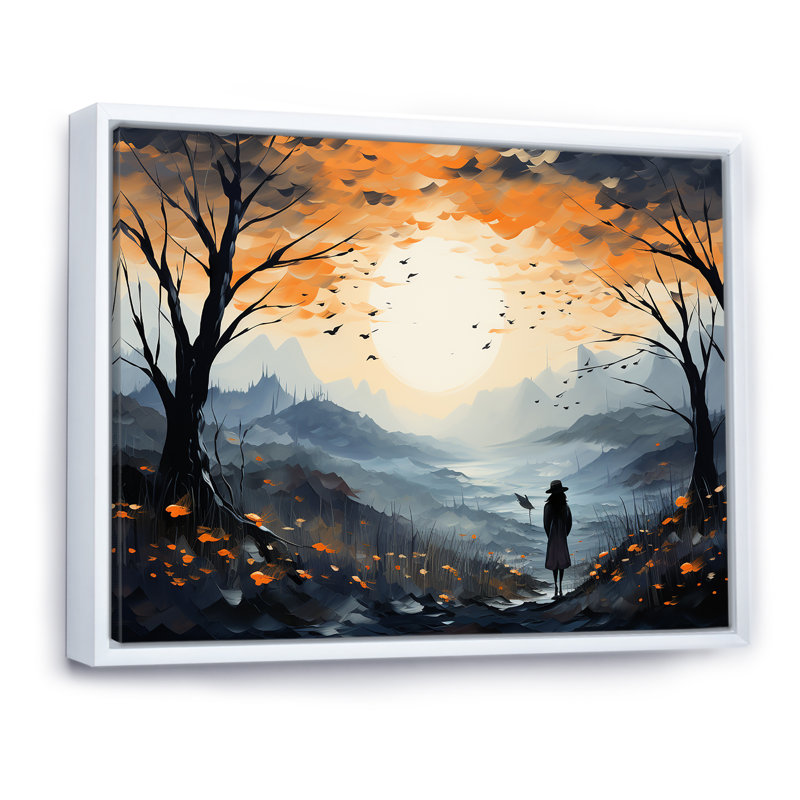 «Meadow Mystic Wilderness - Meadow», art mural sur toile, Cadre flottant blanc, 24" H x 32" W