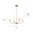 Pallas 4 - Light Steel Dimmable Chandelier-1887964302