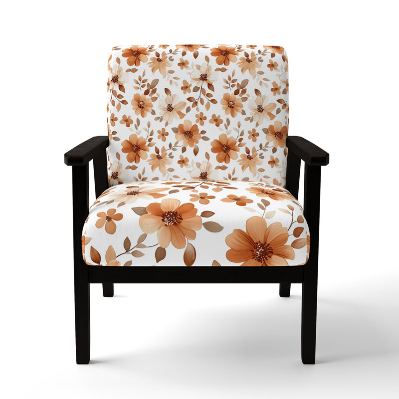 Chaise d'appoint Classic Boho - Chaise avec accoudoirs Boho, Accoudoirs carrés noirs