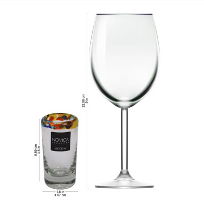2oz. Stemless Wine Glass Set