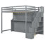 Lit escamotable innovant avec relevage hydraulique et conception de bureau caché, combinant fonctionnalité de lit superposé et style de lit mezzanine pour économiser de l'espace-678208621