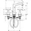 Hansgrohe Metropol Classic Widespread Faucet 160 with Cross Handles and Drain Assembly, 1.2 GPM-41425886