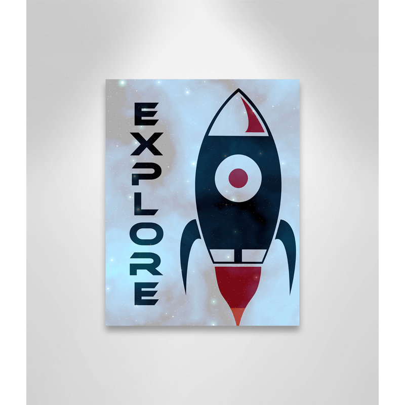 Explorer l’espace, H 14 po x l 11 po x P 1,5 po, Toile