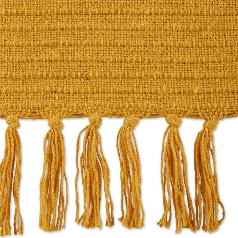 Hand Woven Throw Blanket, Yellow